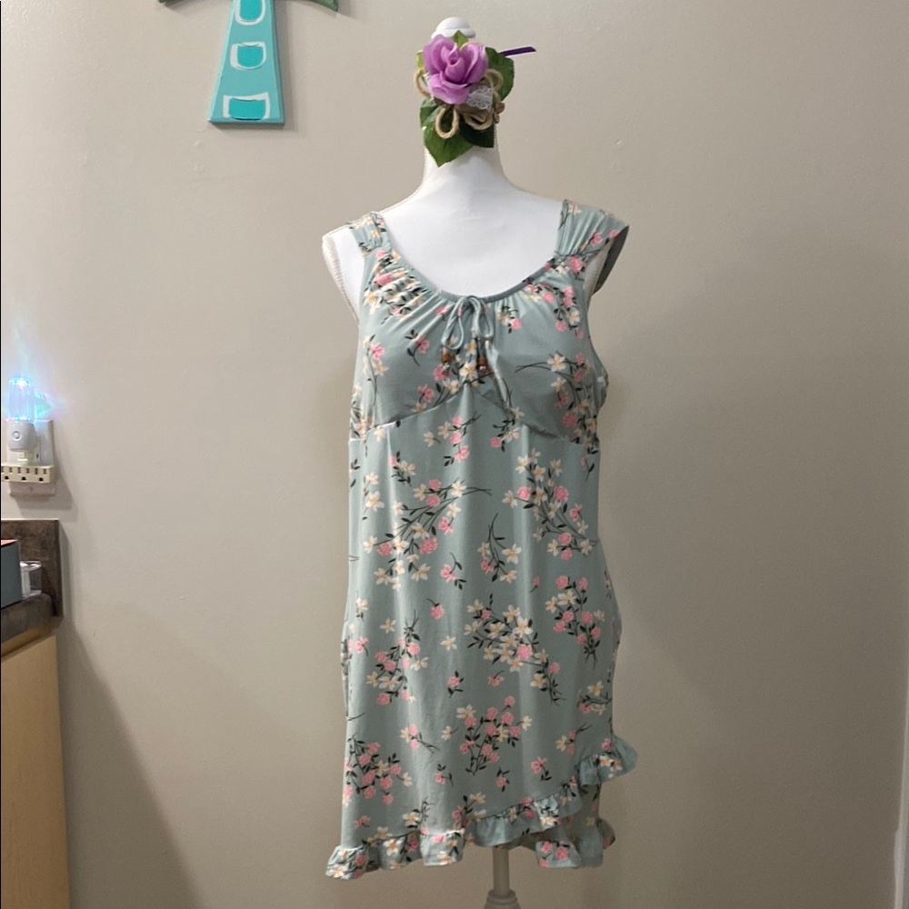 Bohemian Floral Sleeveless Midi Dress
